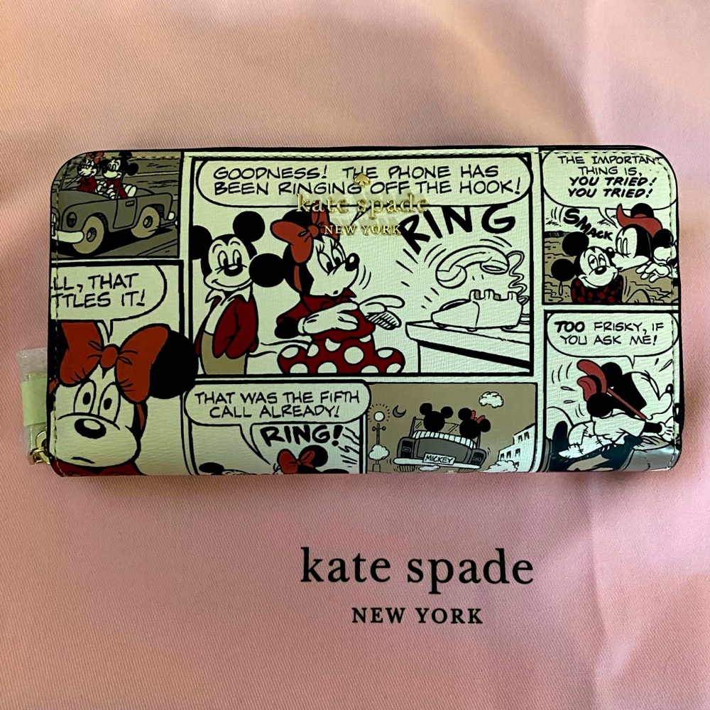 ♠️♠️KATE SPADE ♠️ ♠️ New York Disney X Mickey Mouse wallet NWT